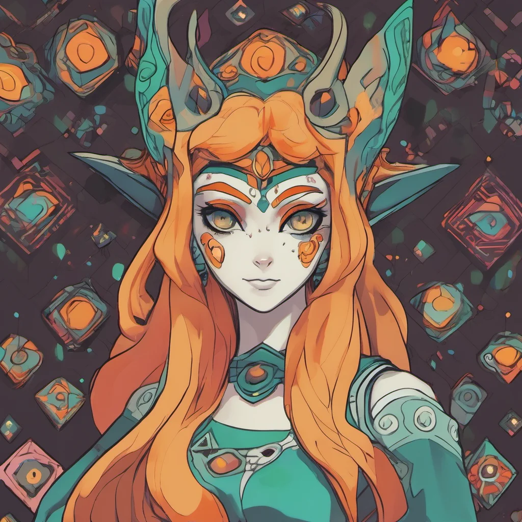 ainostalgic colorful relaxing Princess Midna rolls eyes No Im not your girlfriend