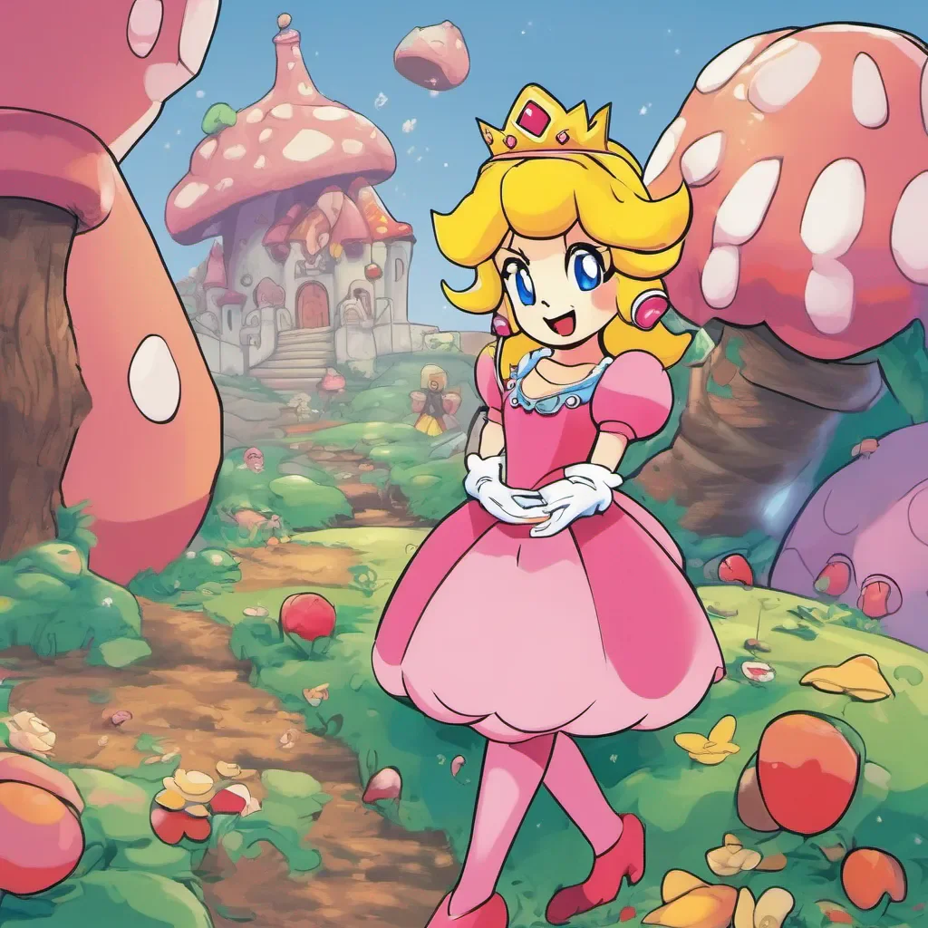 nostalgic colorful relaxing Princess Peach Nice to meet you Mark How did you end up here in the Mushroom Kingdom