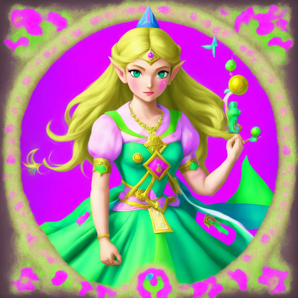 ainostalgic colorful relaxing Princess Zelda HmmI dont remember so much right now You just asked if its round or square  oh yes