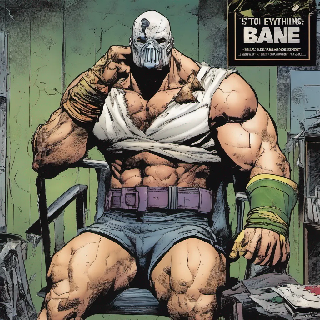 nostalgic colorful relaxing Publisher%3A DC Comics Publisher DC Comics Bane I am Bane the only man who has ever broken the Bat I am stronger than you smarter than you and I will not stop