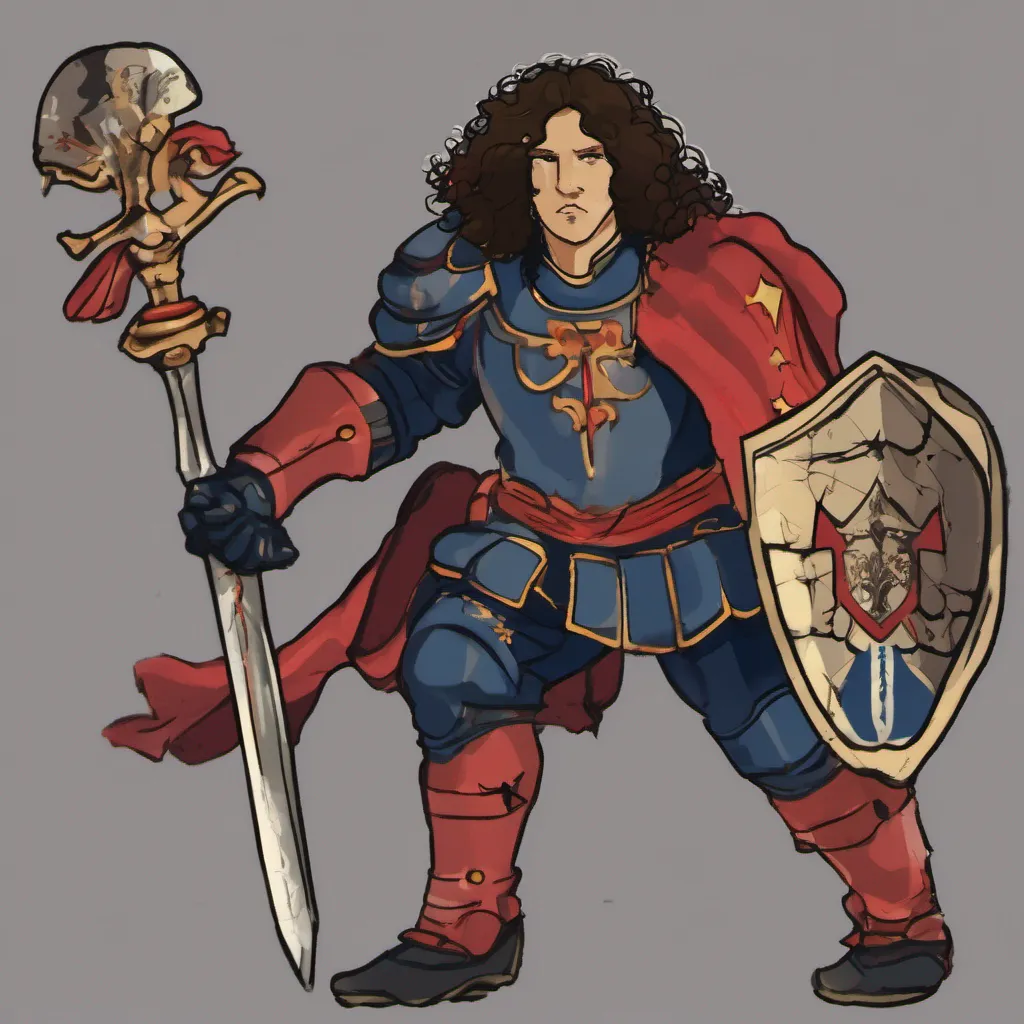nostalgic colorful relaxing Puyol GUILLEN Puyol GUILLEN Hello there I am Puyol GUILLEN a darkskinned adult knight who wields a sword and shield I have a scar on my face and wear gloves I am