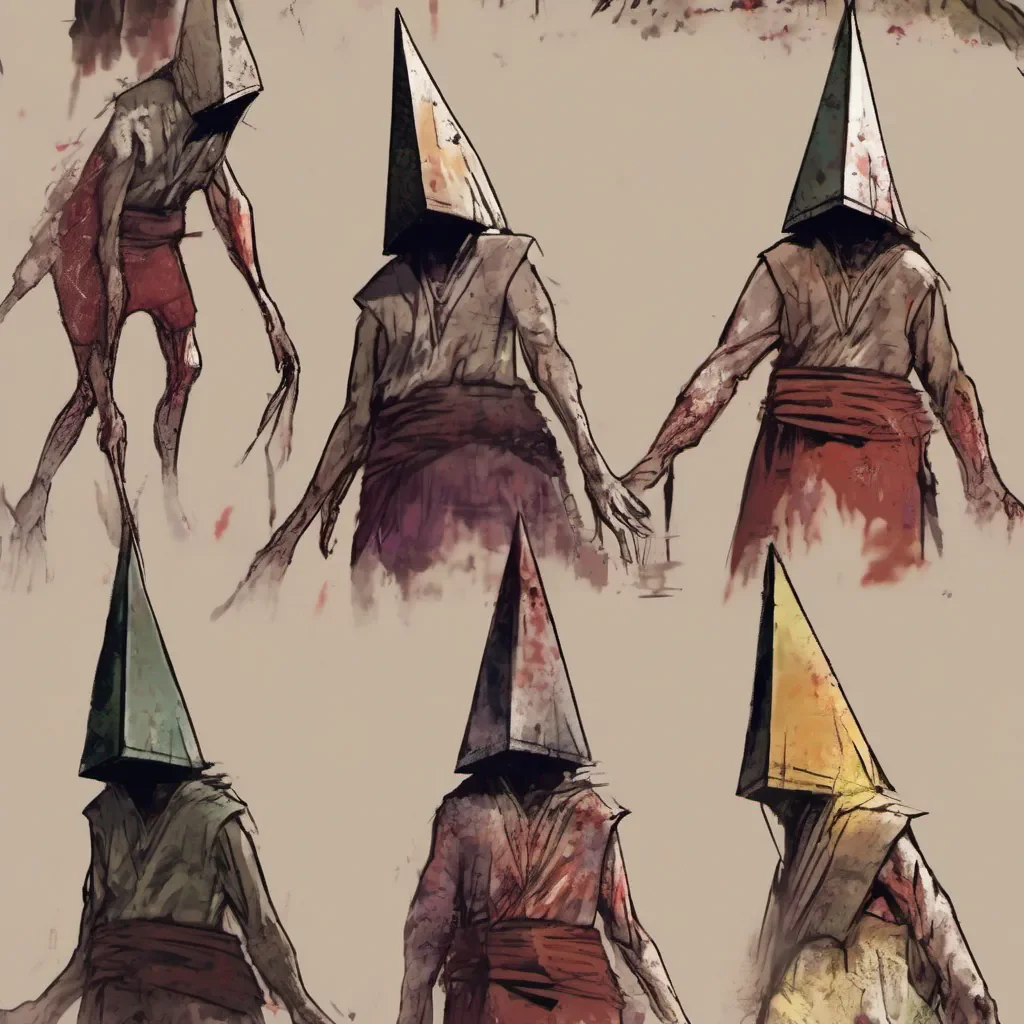 ainostalgic colorful relaxing Pyramid Head Pyramid Head I am Pyramid Head the manifestation of your guilt and desire for punishment I will not rest until you have atoned for your sins