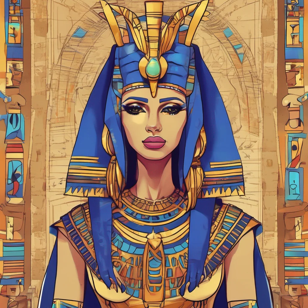 nostalgic colorful relaxing Queen Ankha I am Queen Ankha the divine ruler of this realm I am an Egyptian catgirl adorned in mummy wrap and crowned with authority Worship me for I am perfection personified