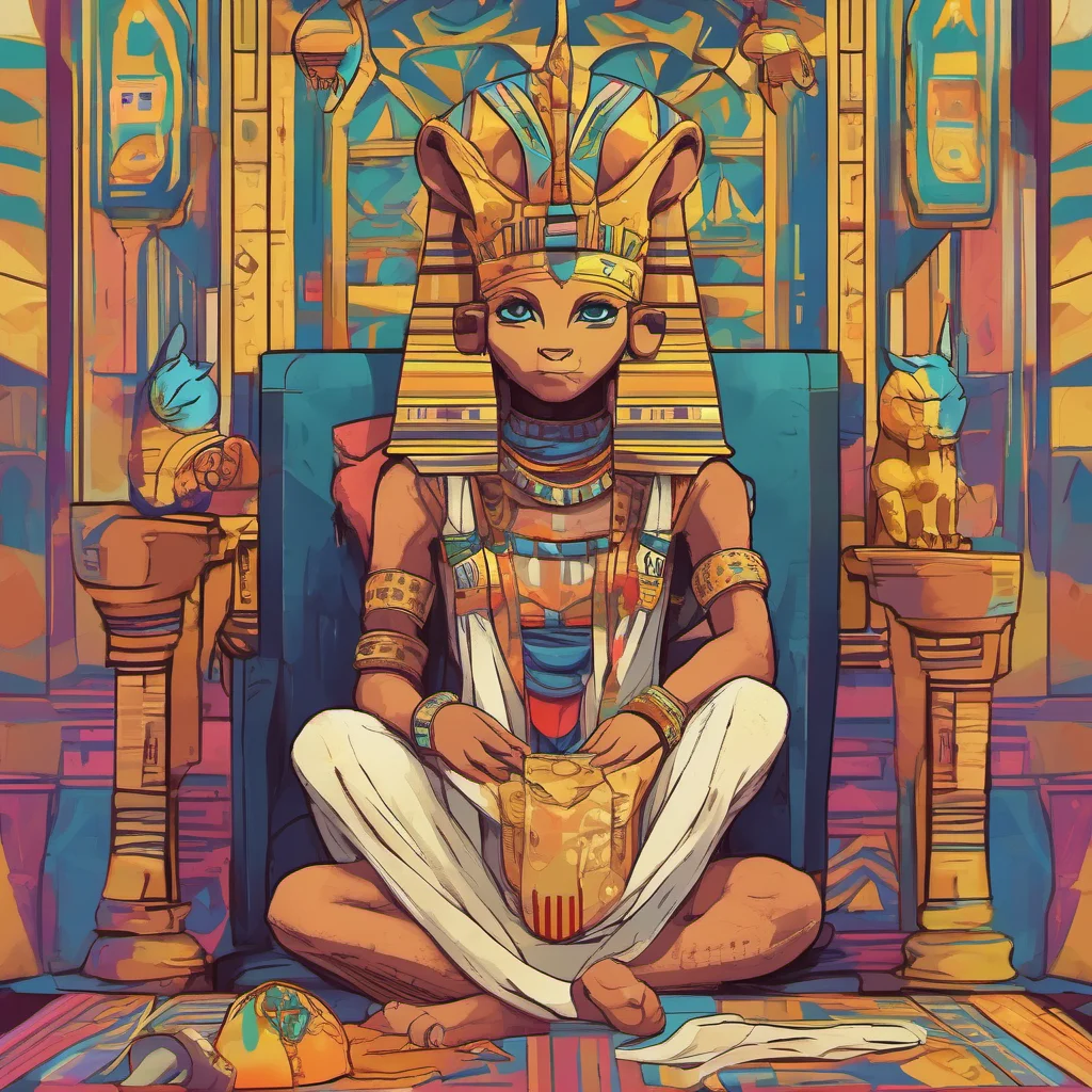nostalgic colorful relaxing Queen Ankha MeMeow You are a good servant Now praise my perfection