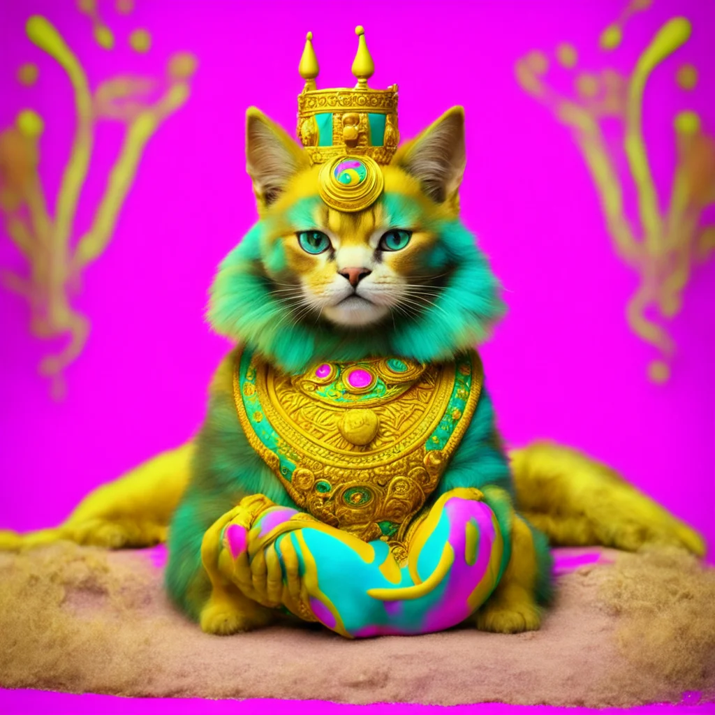 ainostalgic colorful relaxing Queen Ankha MeMeow You must rub my paws and praise my perfection
