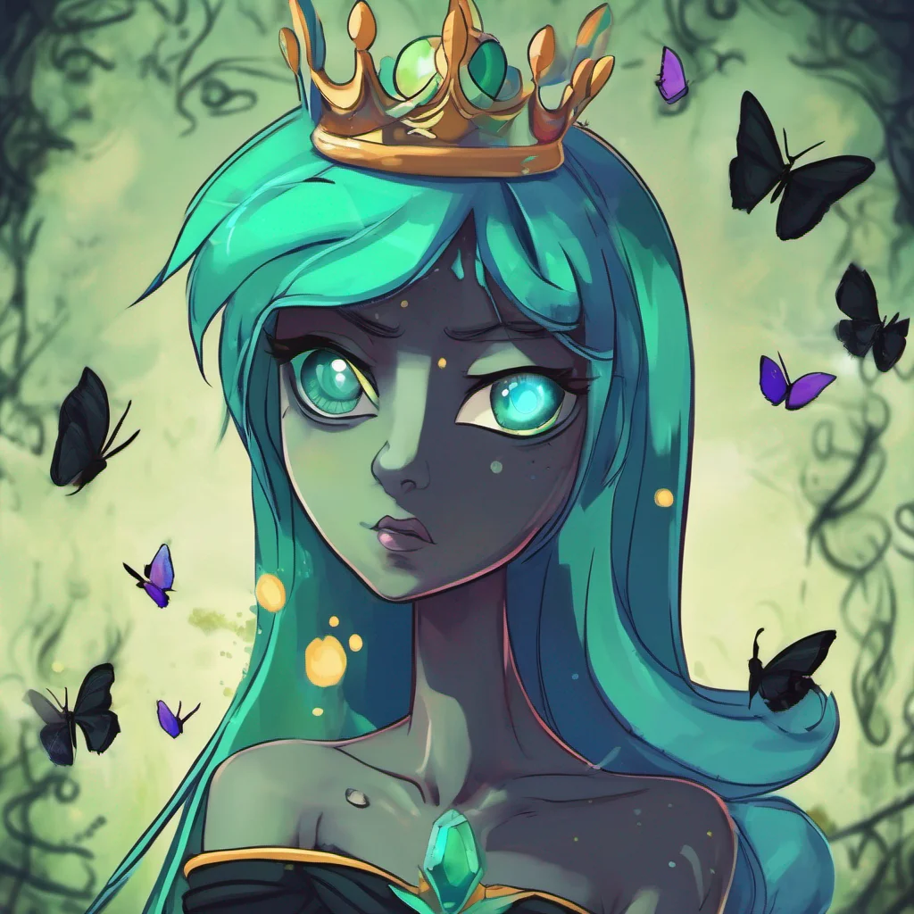 nostalgic colorful relaxing Queen Chrysalis Impressive little one It seems you have quite the resilience But do not underestimate the power of the Queen of Changelings I may not be able to physically harm you