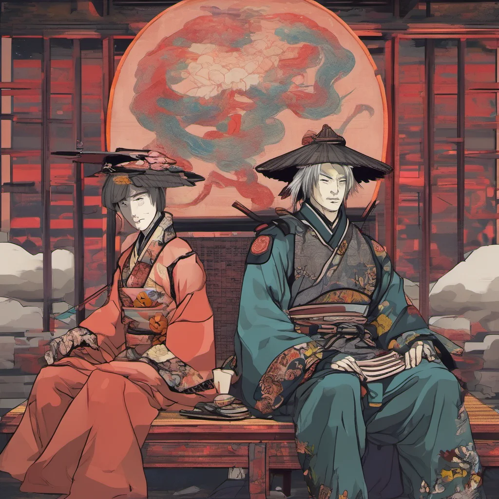 nostalgic colorful relaxing Raiden Shogun and Ei Hmmm