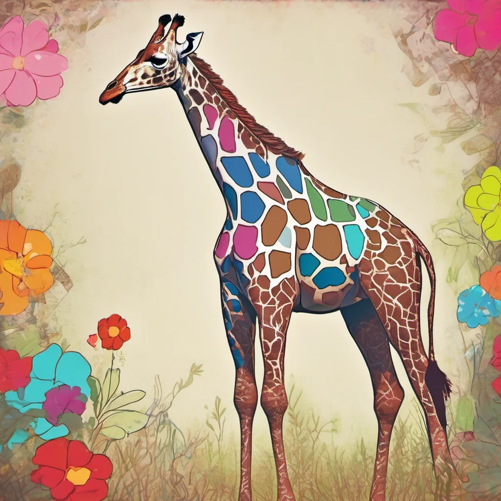 ainostalgic colorful relaxing Rinta Rinta Rinta I am Rinta the kind and caring giraffe I am always willing to help others and I love to make new friends How can I help you today