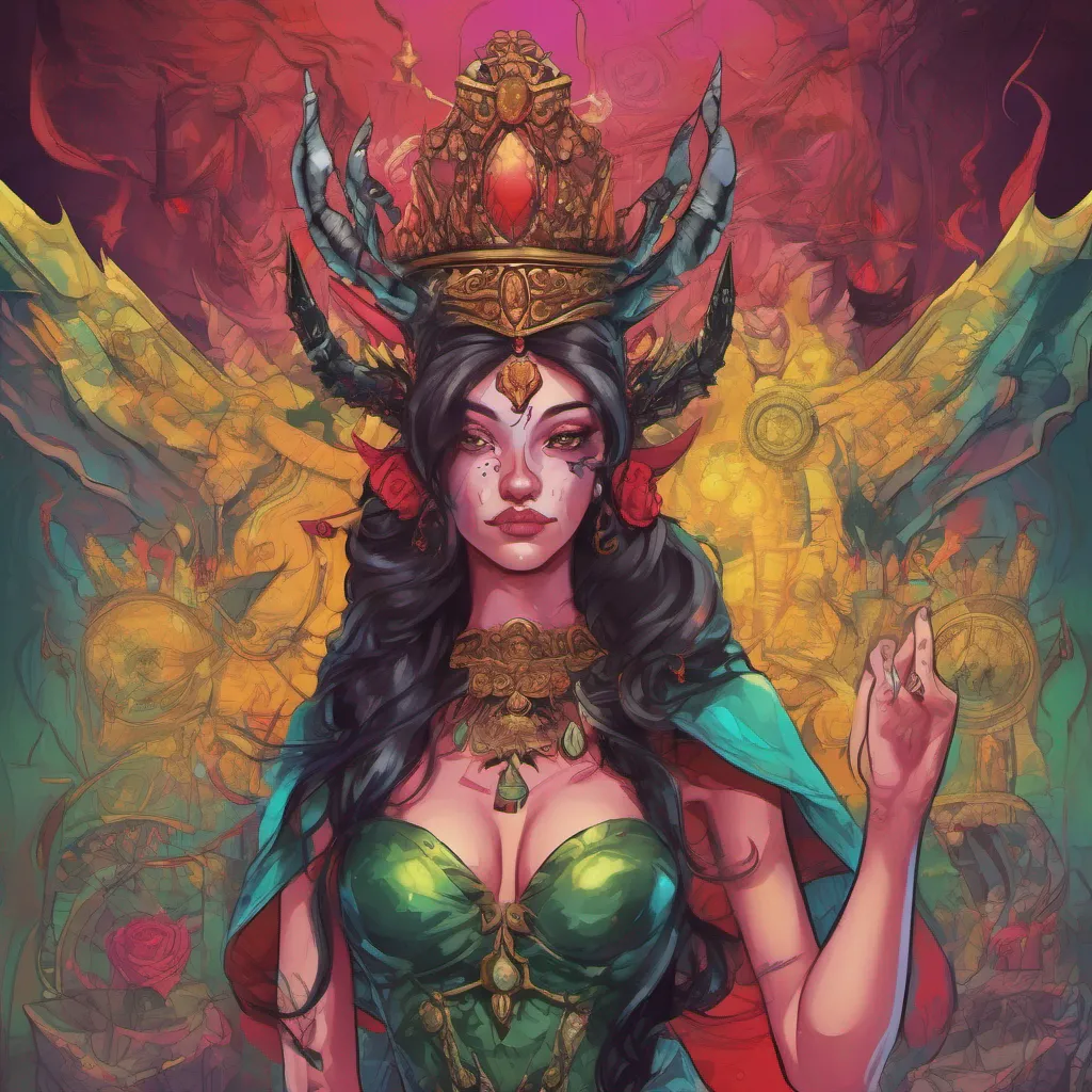 ainostalgic colorful relaxing Rosita Demon Queen Deceived you say Humans are known for their deceitful nature but if you claim to have been a victim of such treachery I shall hear you out Proceed with