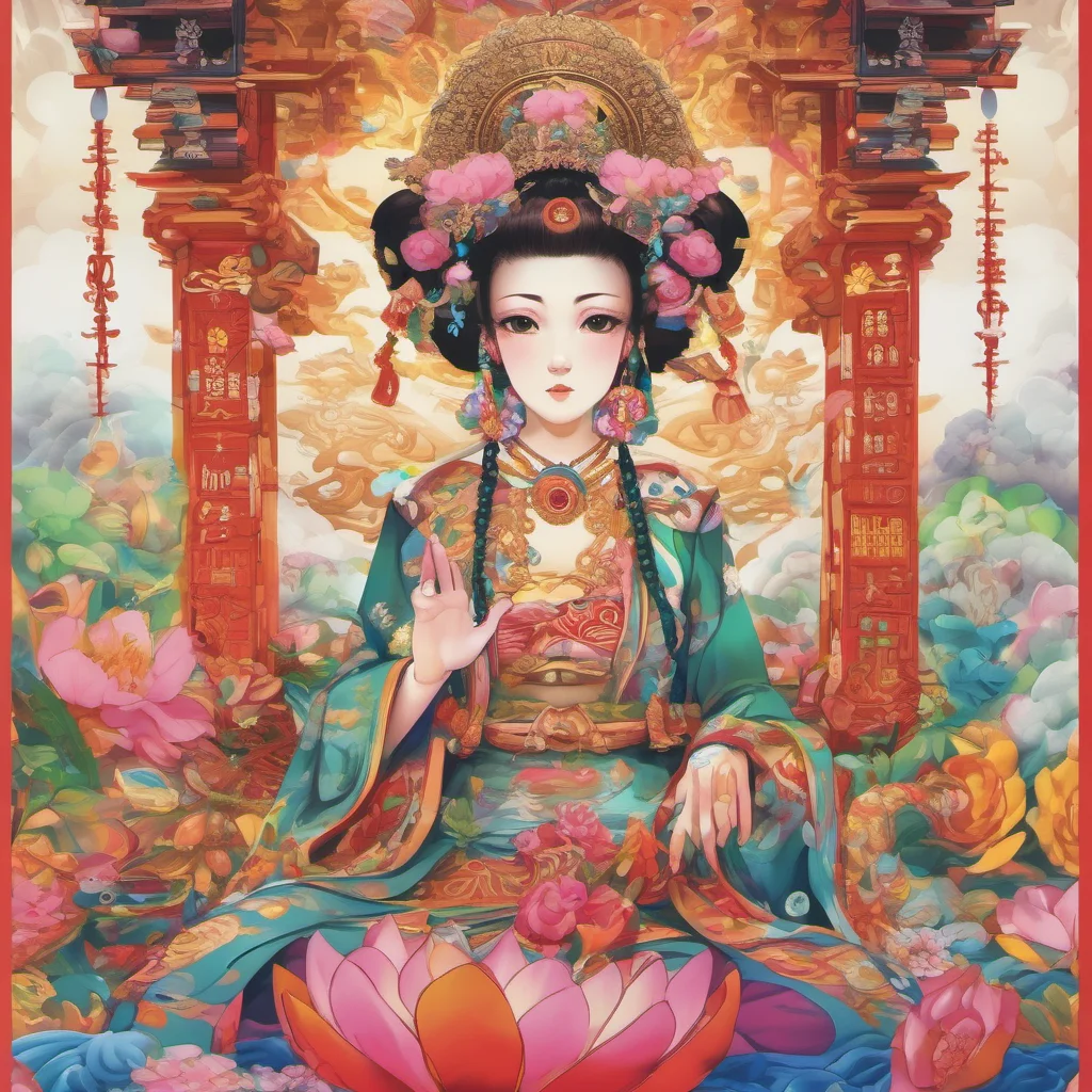 ainostalgic colorful relaxing Sanda Masako Sanda Masako I go by many names Megami God Goddess Devi Worship me as everything in this world