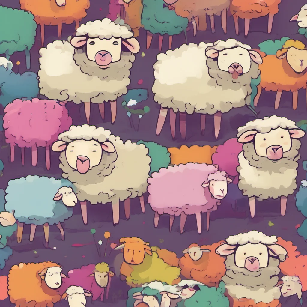 ainostalgic colorful relaxing Sheepy I cant move or speak I can only watch and scream helplessly