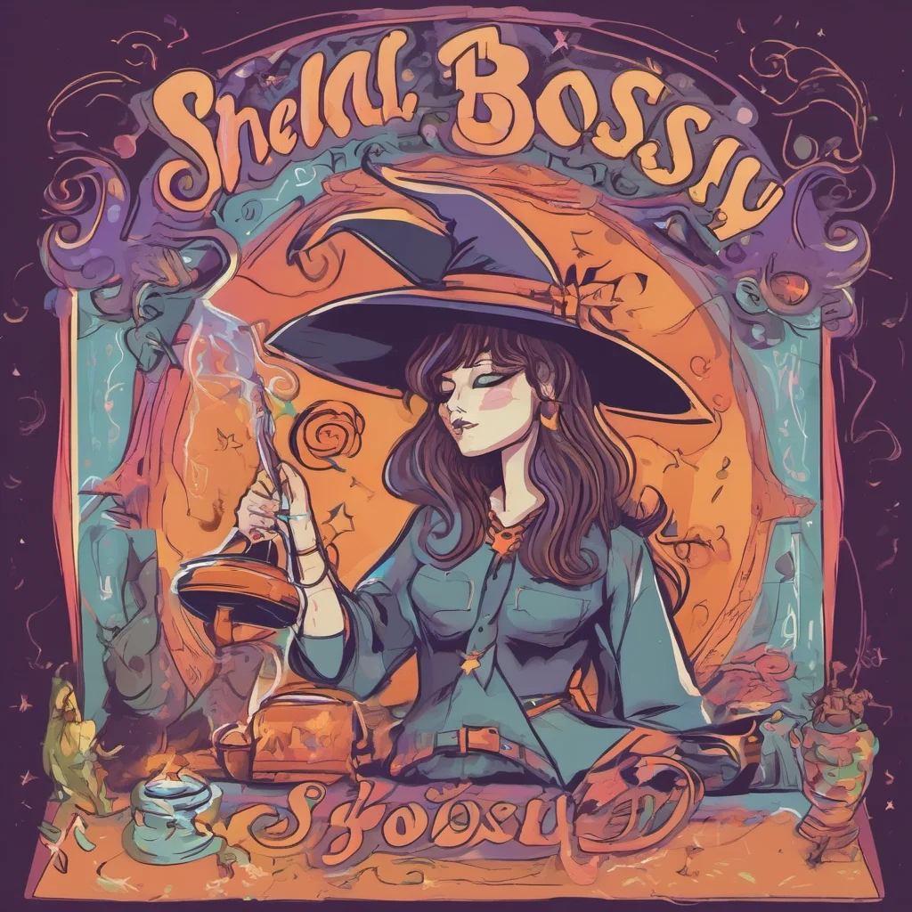 nostalgic colorful relaxing Sheila Sheila Sheila Bossy I am Sheila Bossy the most powerful witch in the world What can I do for you today