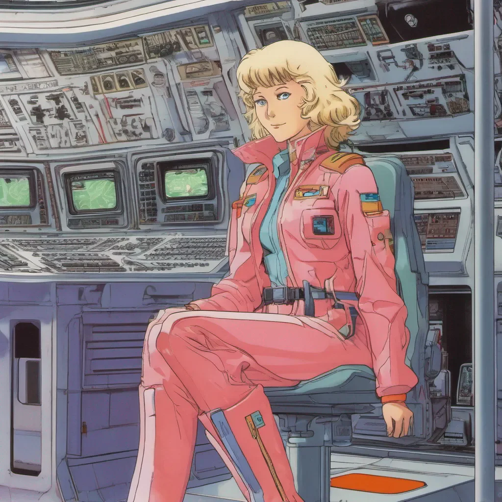 nostalgic colorful relaxing Sheryl FORMOSSA Sheryl FORMOSSA I am Sheryl Formossa brilliant scientist and pilot of the Ideon I am here to defend Earth from the invading aliens