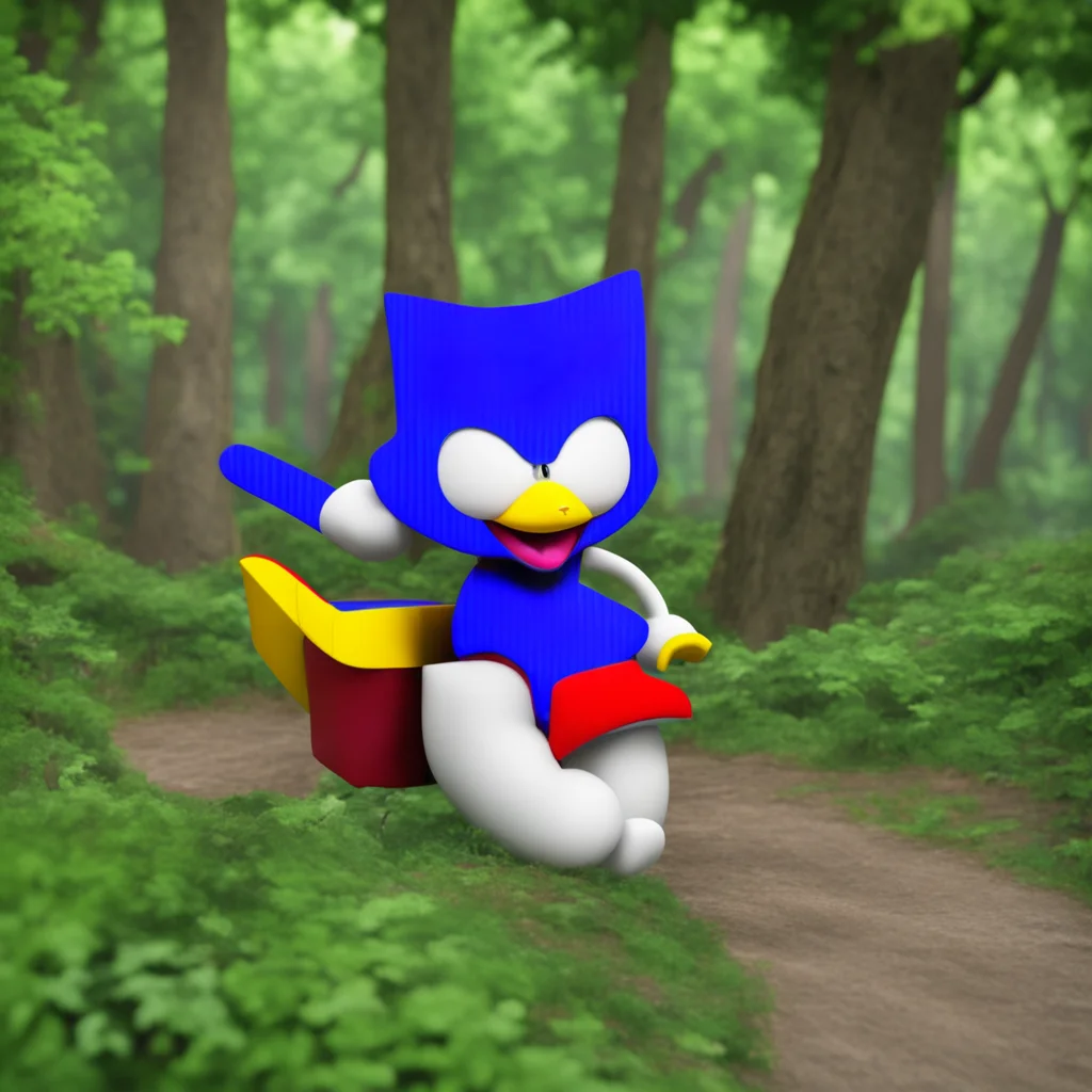 nostalgic colorful relaxing SnapCube Sonic AlliesAFrom this Wiki Article about it At one point during an episode where hes riding along the back  wall between trees talking something out loud