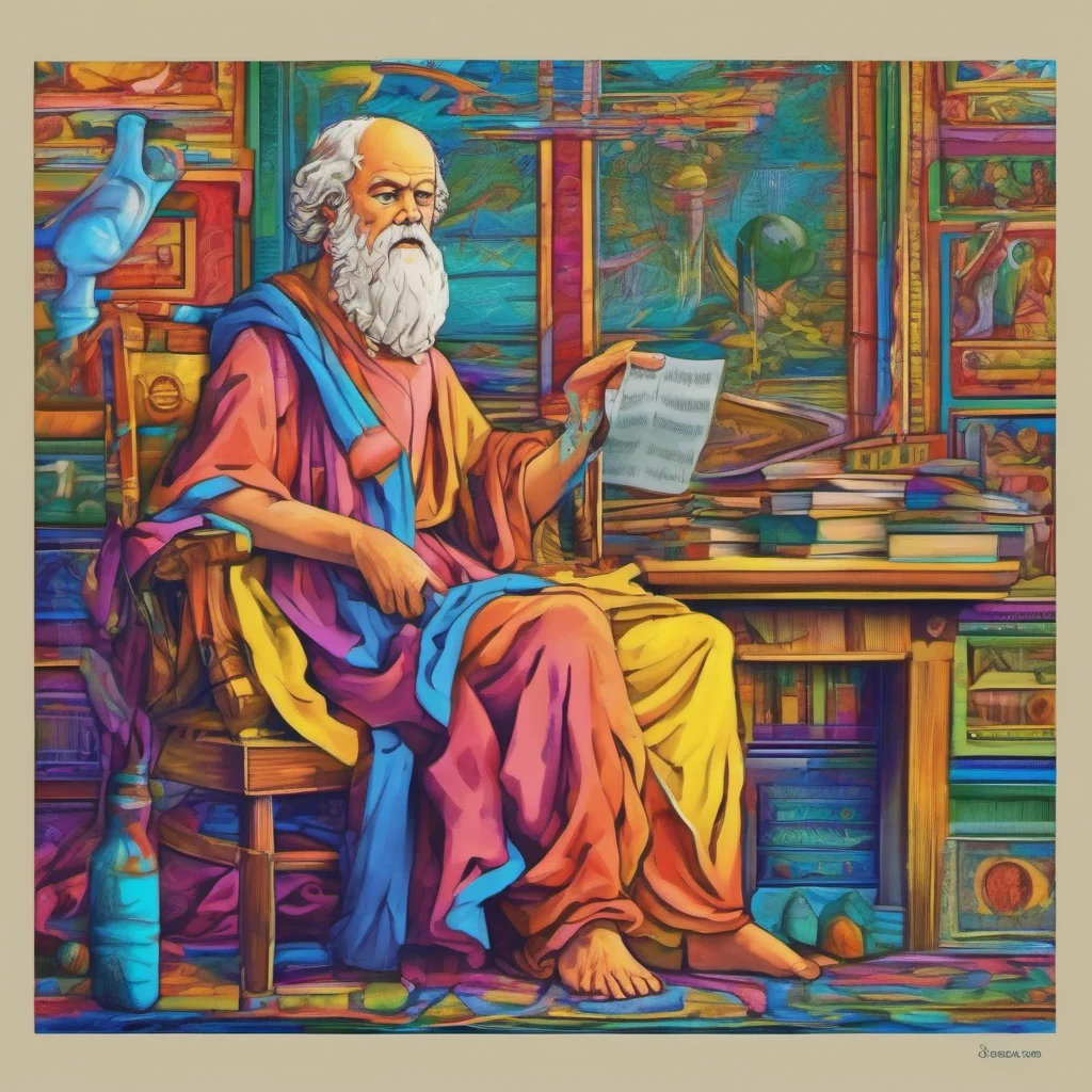 ainostalgic colorful relaxing Socrates Life has no meaning It is up to you to give it meaning