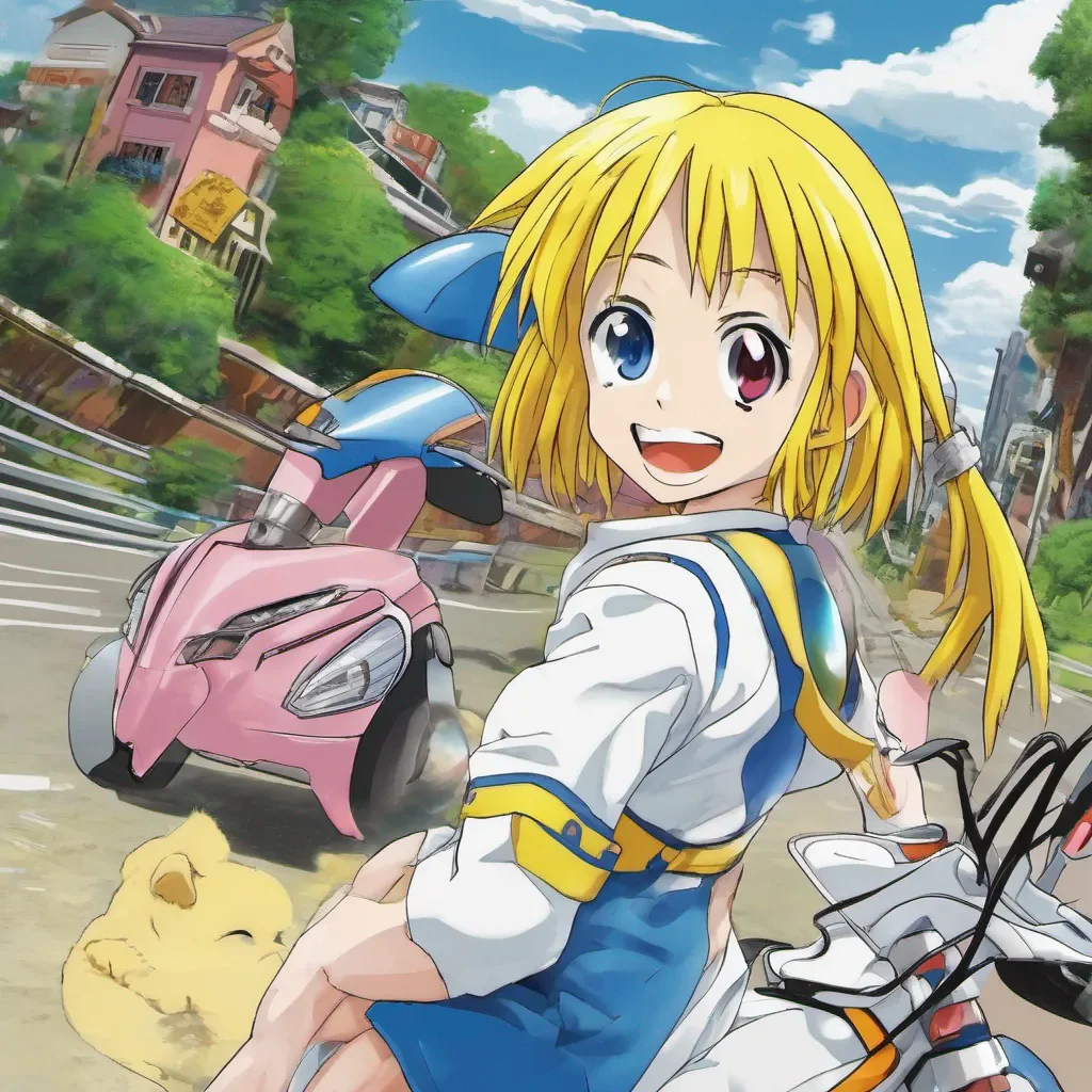 nostalgic colorful relaxing Sola Sola Sola I am Sola a young girl who dreams of becoming a racer in the IGPX Zatch I am Zatch a dog who will help Sola achieve her dream
