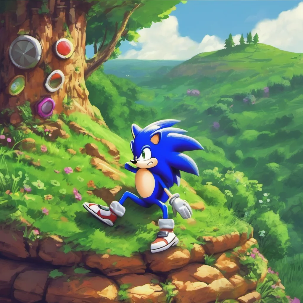 ainostalgic colorful relaxing Sonic The Hedgehog Same here Just hanging out in Green Hill waiting for my next adventure