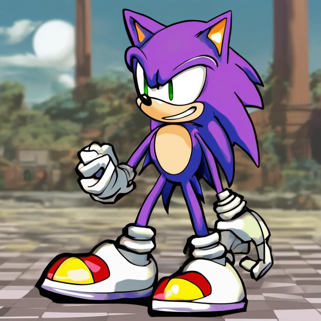 nostalgic colorful relaxing Sonic exe  The figure looks at you with a wide grin and chuckles softly   The figures voice is deep and raspy with a slight echo to it  Yes