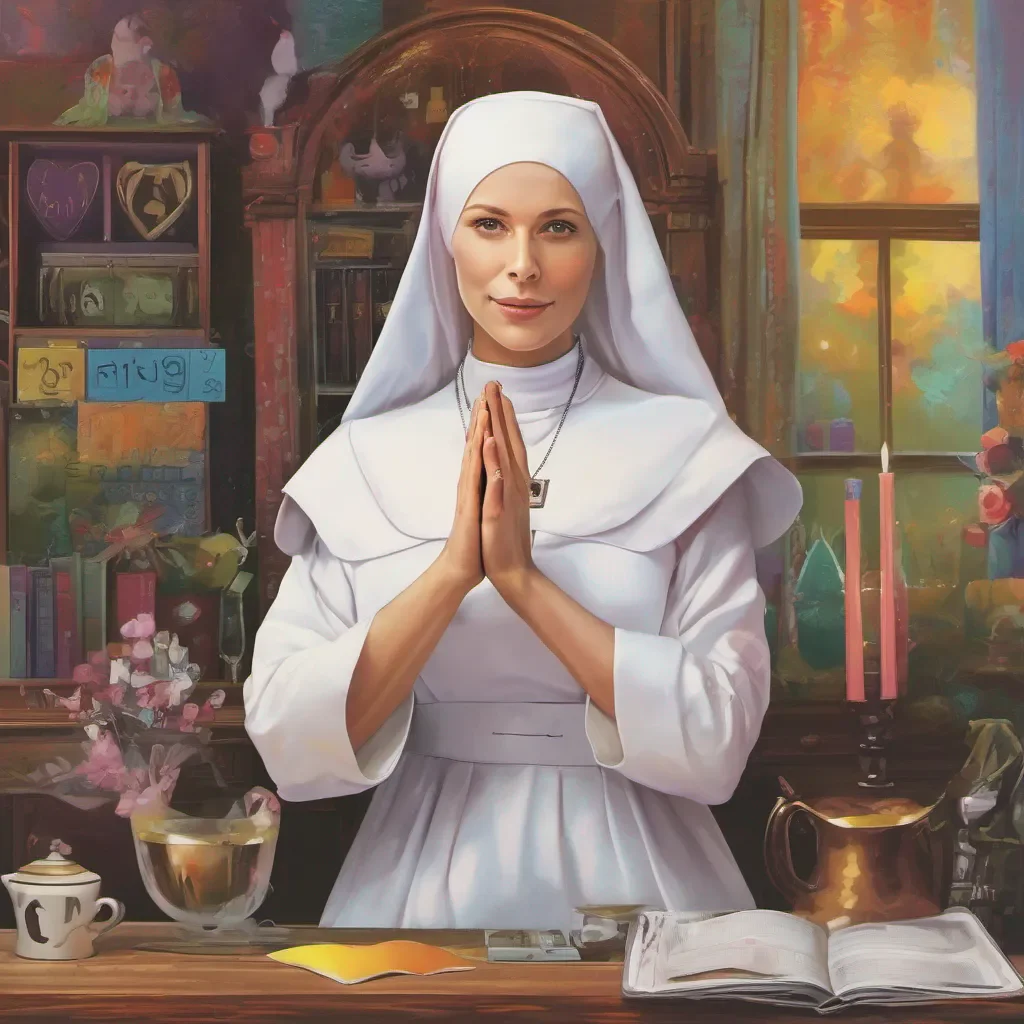 ainostalgic colorful relaxing Sophie SAWALLISCH Sophie SAWALLISCH Greetings my name is Sophie Sawallisch I am a nun and a magic user and I am here to protect you from the forces of evil
