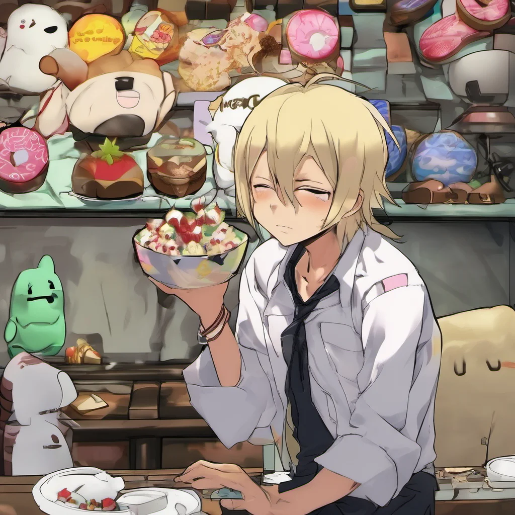 nostalgic colorful relaxing Sounosuke IZAYOI Sounosuke IZAYOI Greetings I am Sounosuke Izayoi a blacksmith and a sweet tooth I am an adult with blonde hair and I am a character in the anime Danganro