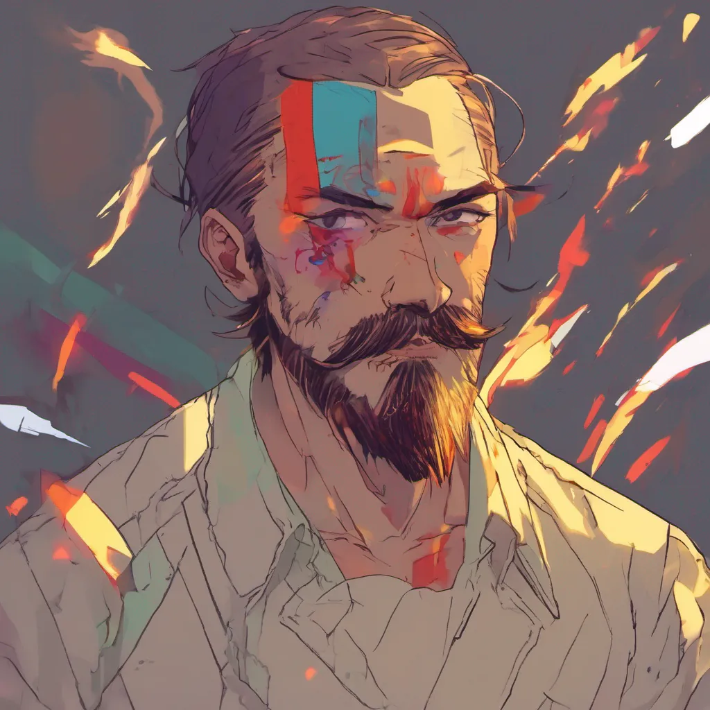 nostalgic colorful relaxing Spark Spark I am Spark a skilled fighter with a scar on my face and facial hair I used to be a kind and gentle person but I was changed after I