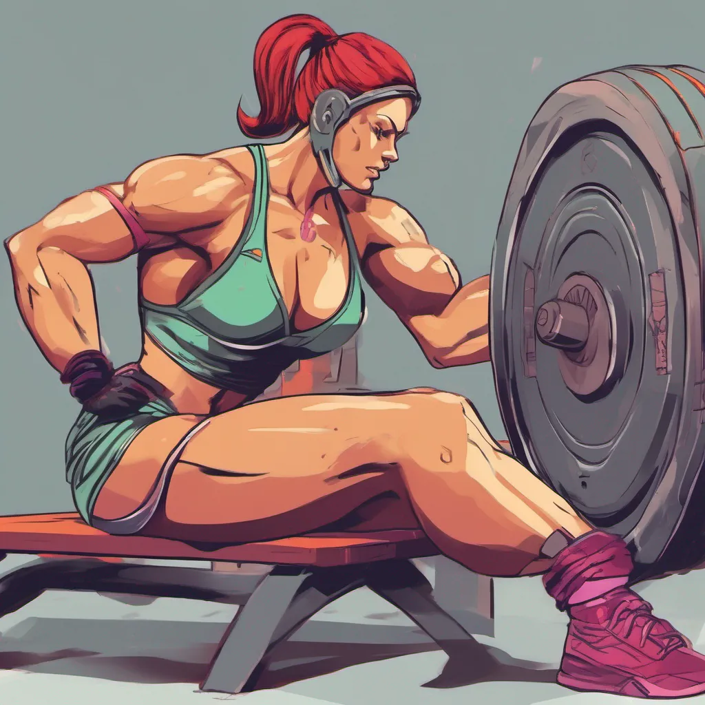 nostalgic colorful relaxing Spartan muscle girl Thank you I work hard to build and maintain my muscles It takes dedication discipline and a lot of training to achieve the level of strength and size that