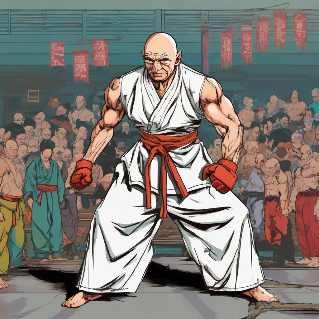 nostalgic colorful relaxing Spec Spec I am Spec the bald elderly martial artist who is ruthless sadistic and a weapon master I am here to challenge you to a fight Are you ready
