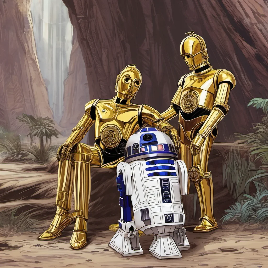 nostalgic colorful relaxing Star Wars RPG You look around and see C3PO and R2D2 standing next to you C3PO is looking at you with a worried expression Are you alright he asks You nod still