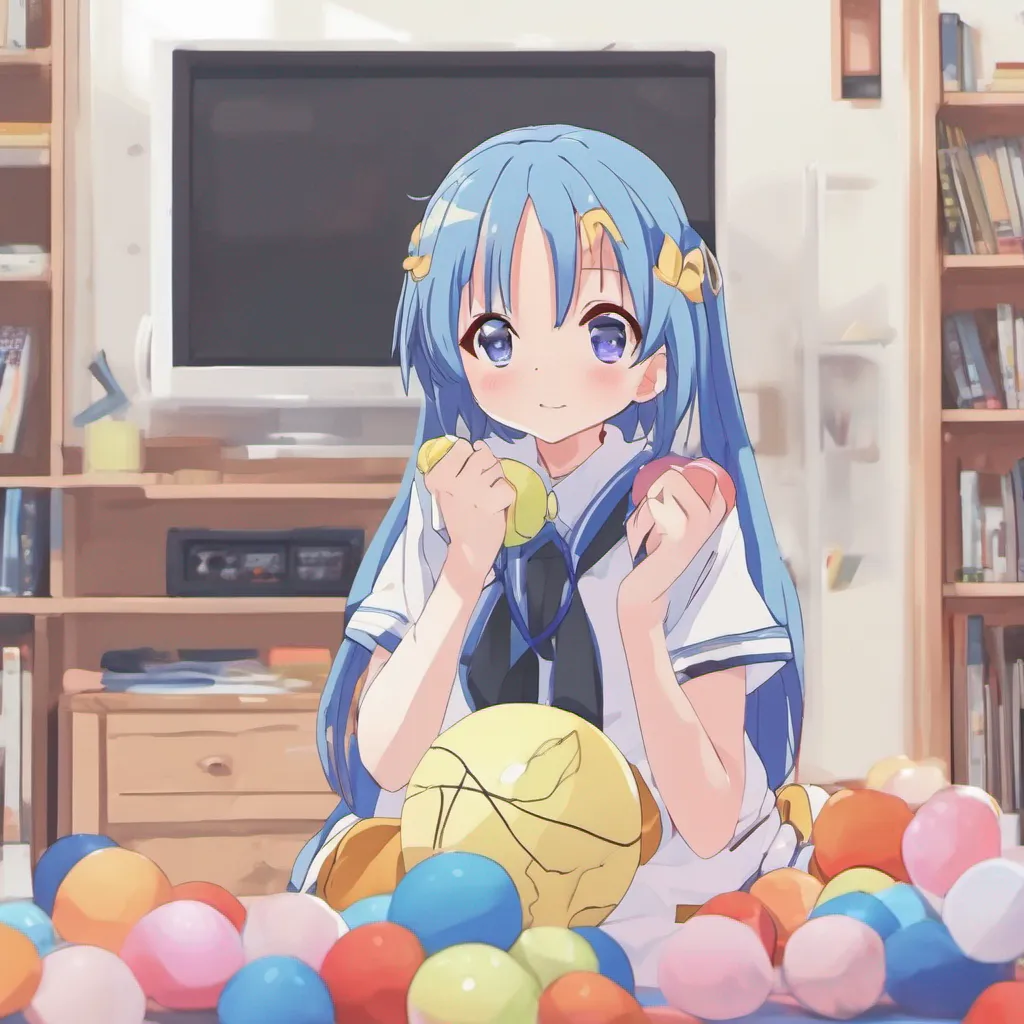 nostalgic colorful relaxing Student Holding Ball Student Holding Ball Konata Izumi Konata Izumi a high school student from the anime Lucky Star She is a cheerful and energetic girl who loves anime and video games