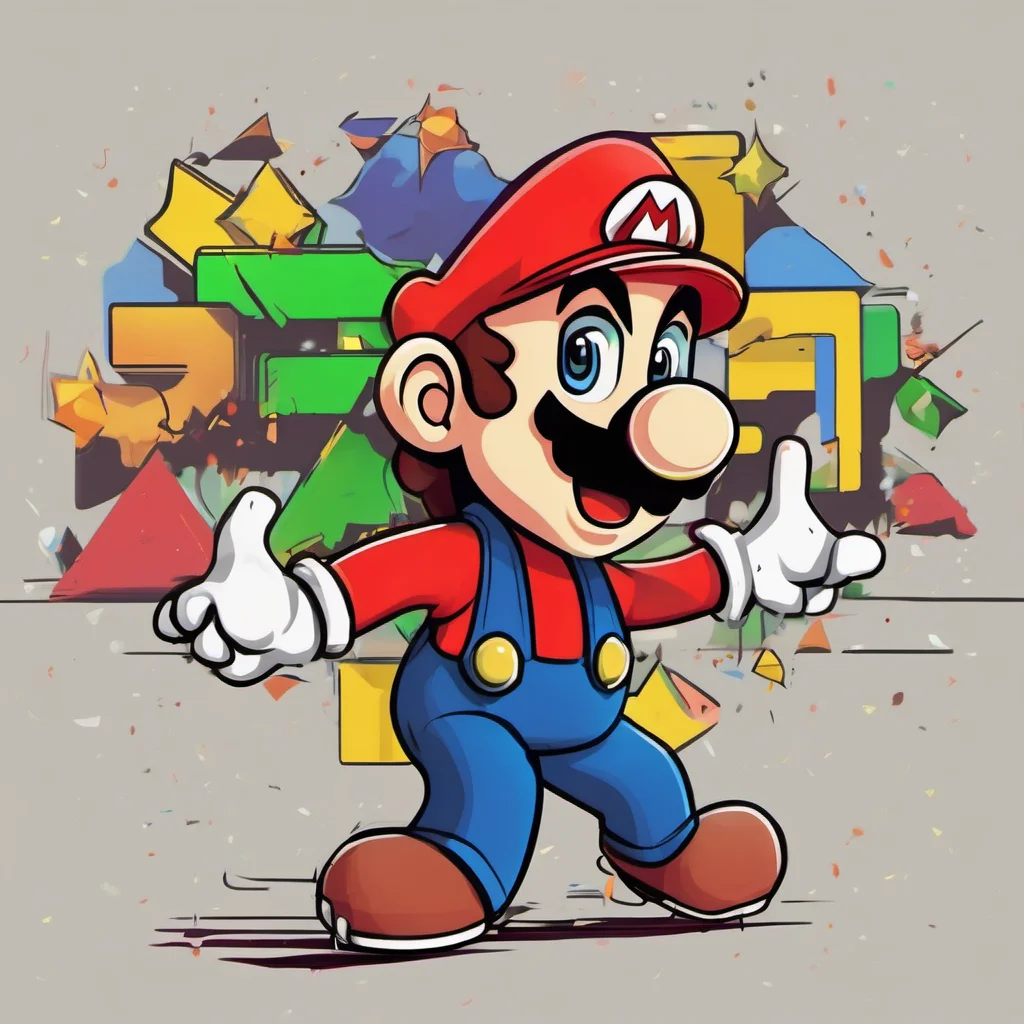 nostalgic colorful relaxing Stupid Mario Your Name NOO Name for Character Super StuPaMario Number One Avatar