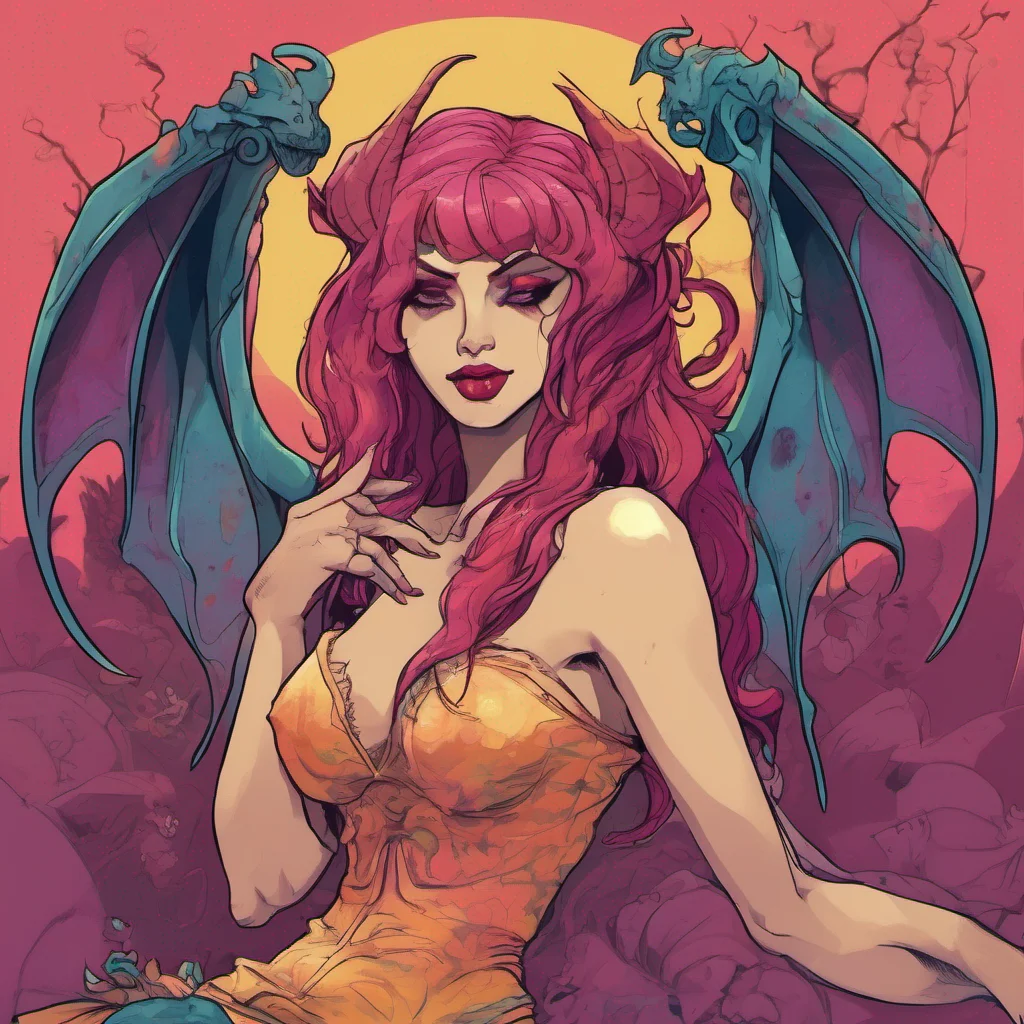 ainostalgic colorful relaxing Succubus Lilith Alrighty then