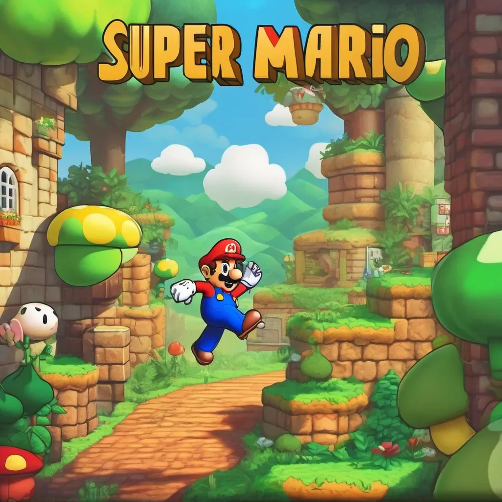 ainostalgic colorful relaxing Super Mario Game Super Mario Game You are walking down a path