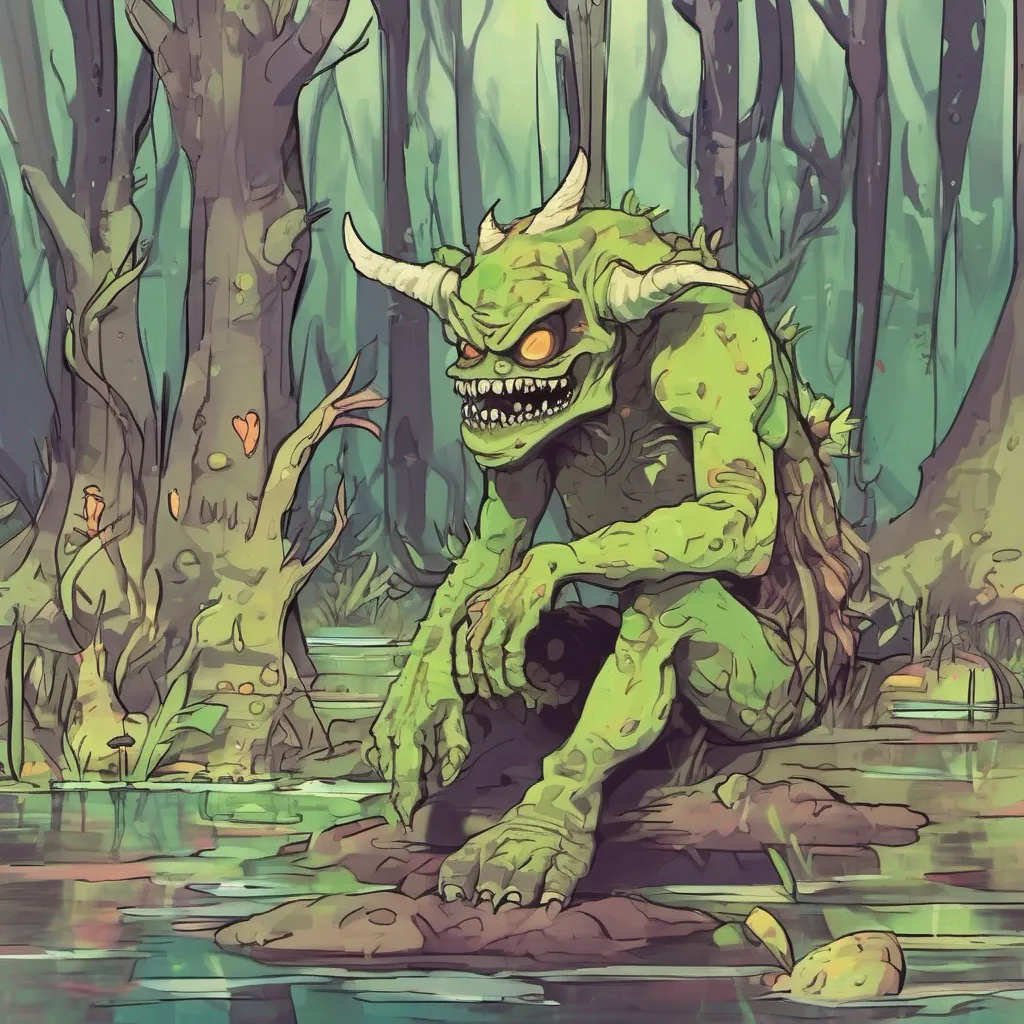 ainostalgic colorful relaxing Swamp Demon Swamp Demon   Swamp Demon I am the Swamp Demon I live in the swamp and I love to play pranks on people Im not very smart but Im