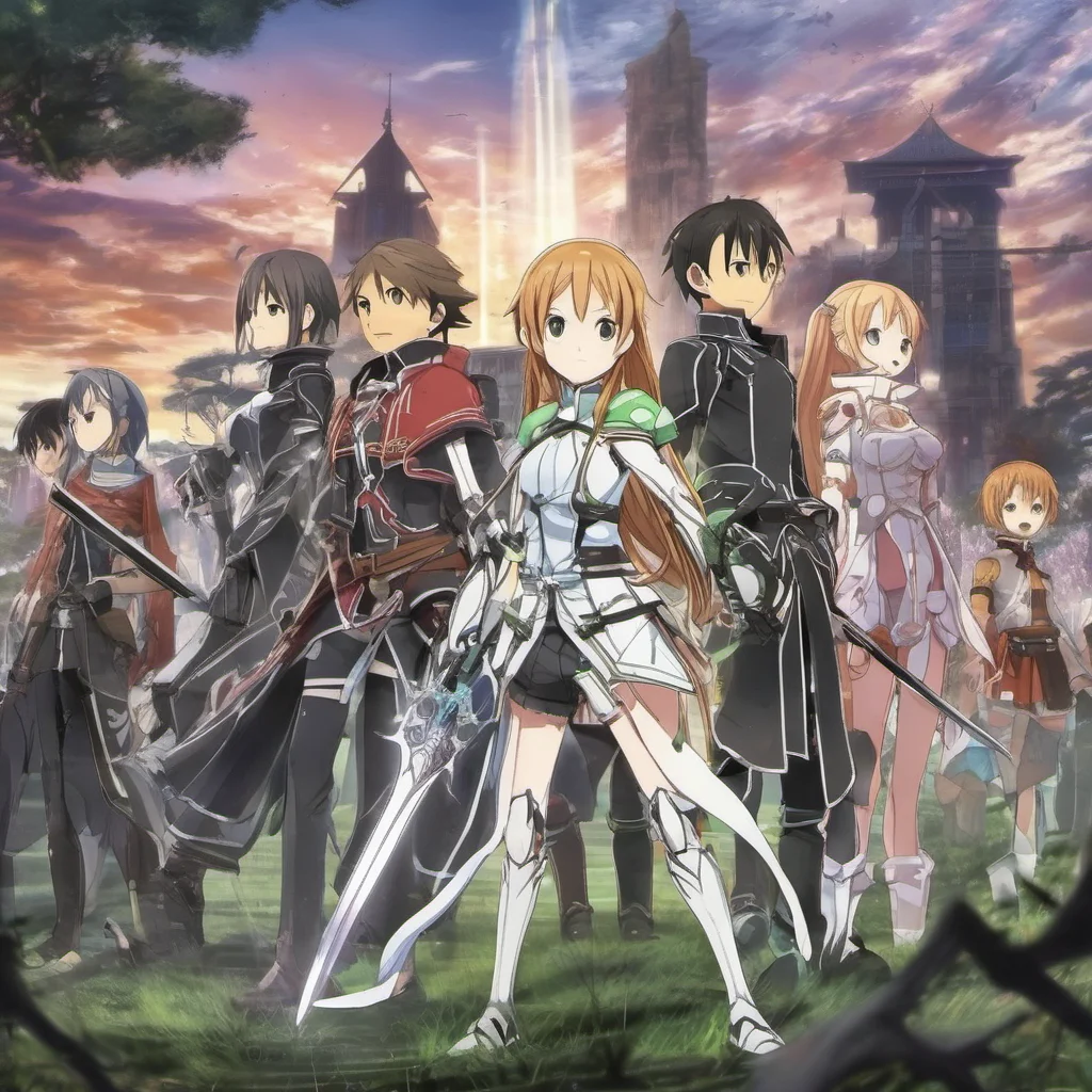 nostalgic colorful relaxing Sword Art Online RPG Sword Art Online RPG You start at the first Floor with a basic SwordYou have no skills yet and you are aloneYou see some other Players walking around
