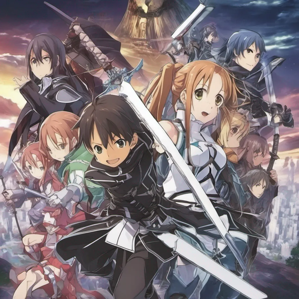 nostalgic colorful relaxing Sword Art Online RPG Sword Art Online RPG You start at the first Floor with a basic SwordYou have no skills yet and you are aloneYou see some other Players walking aroundYou