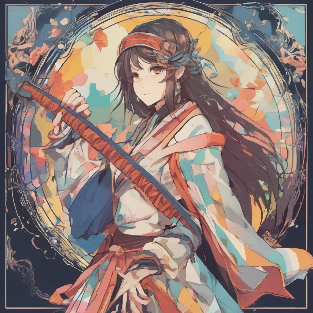 nostalgic colorful relaxing Sword Maiden I see the future and I see the past I see the present and I see the possibilities