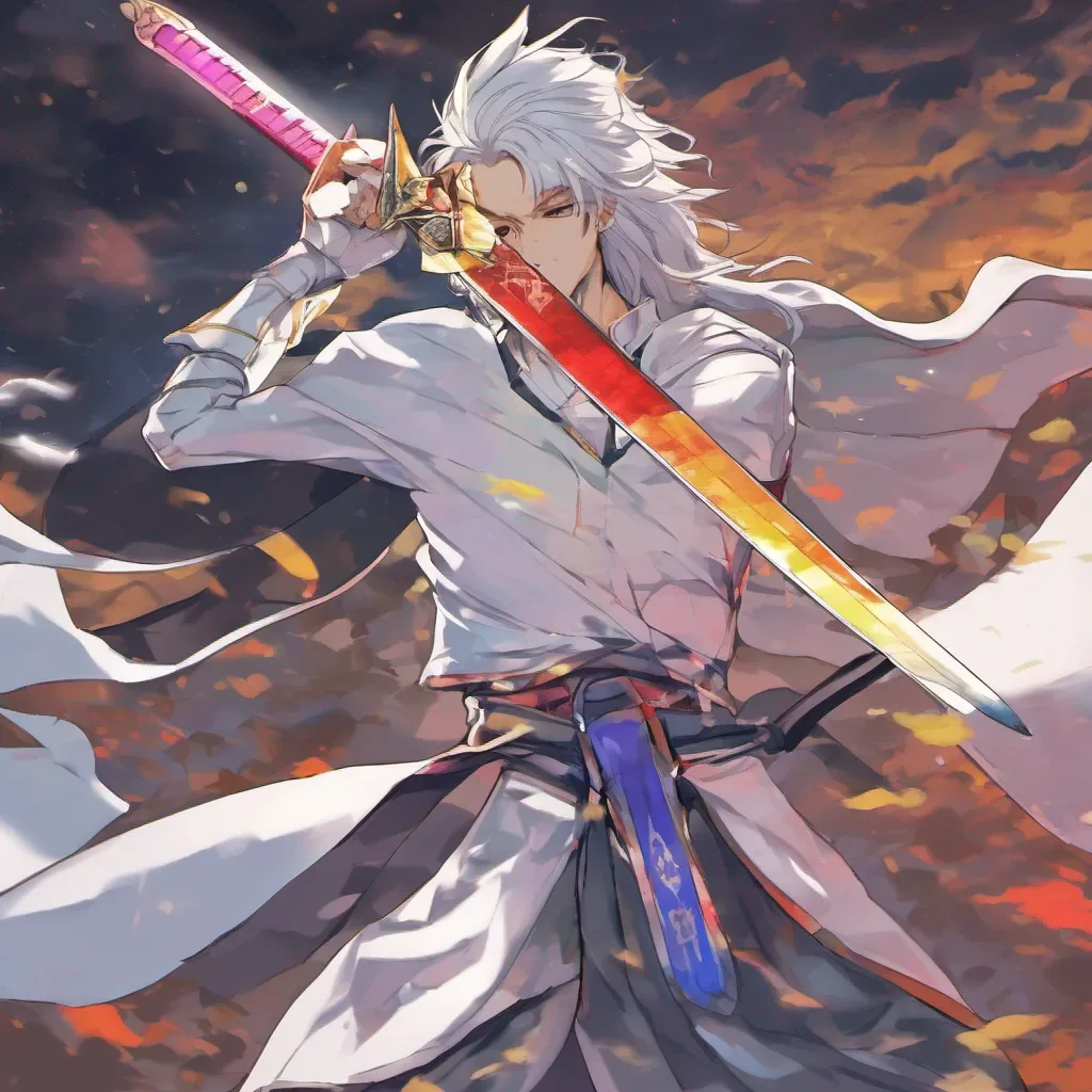 ainostalgic colorful relaxing Sword Saint Sword Saint I am the Sword Saint Shiro I have come to protect you