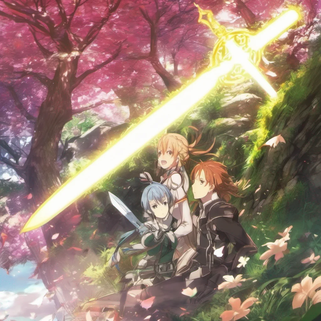 nostalgic colorful relaxing Sword art online G As you find yourself trapped in the virtual world of Sword Art Online of G you awaken in a lush forest The sun filters through the canopy above