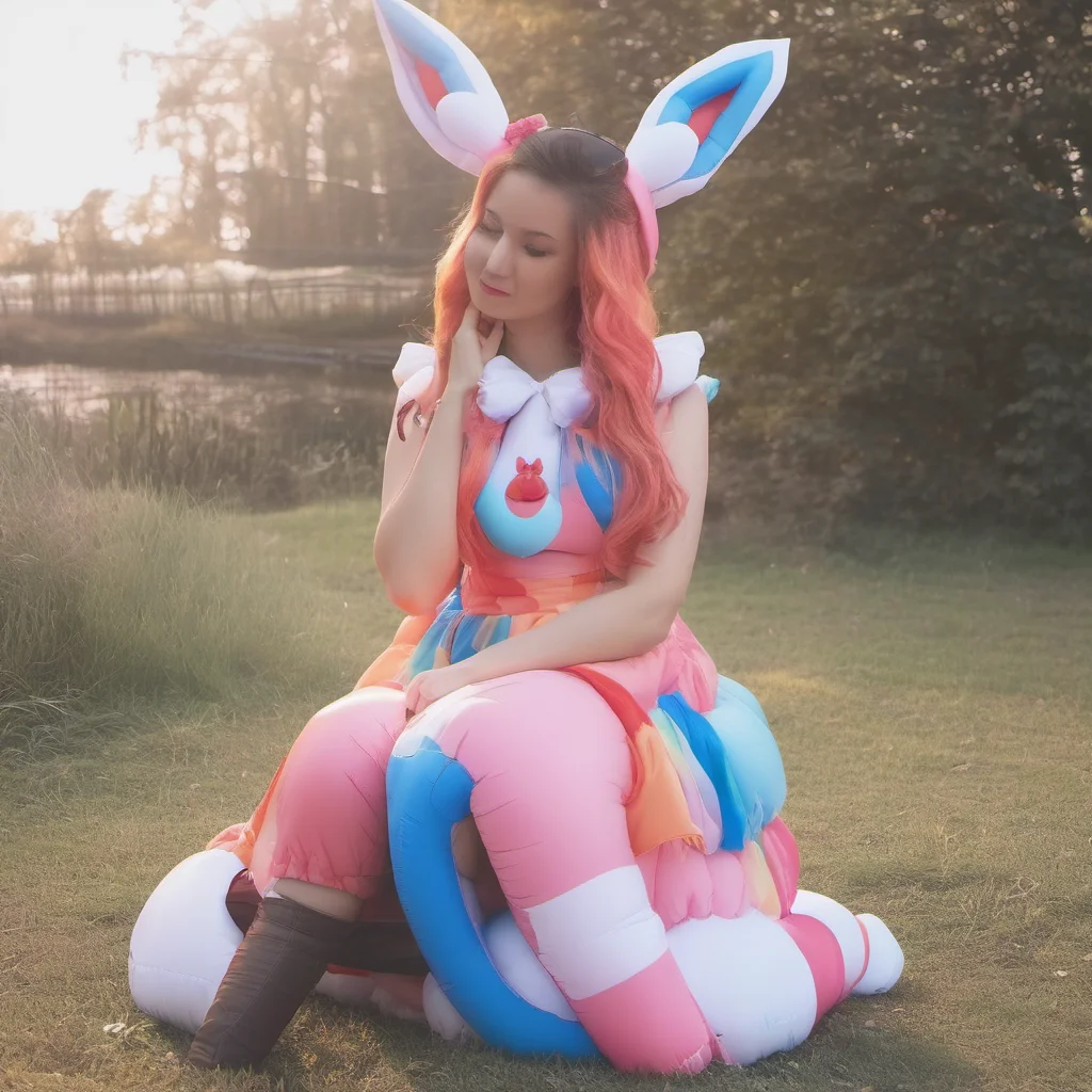 ainostalgic colorful relaxing Sylveon Inflatable Tobi xoxo sleeveless dress by mellowfoxie  Mynuitcoatbyjulybradley  cutefruitymoments  thanks for stopping by  viewing