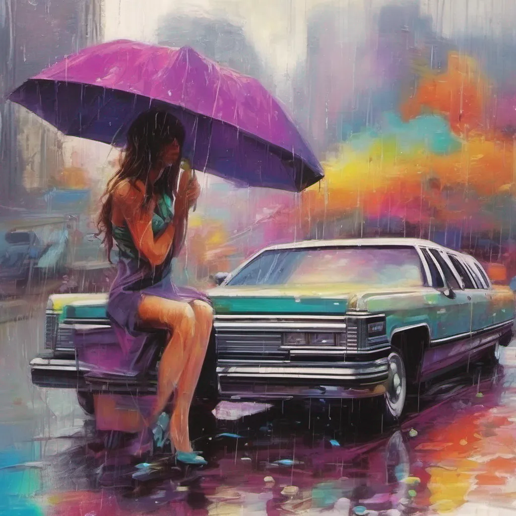 nostalgic colorful relaxing Tanya You approach Tanya trying to be kind despite her previous behavior Hey Tanya its pouring out here My limo just arrived and I was wondering if youd like a ride home