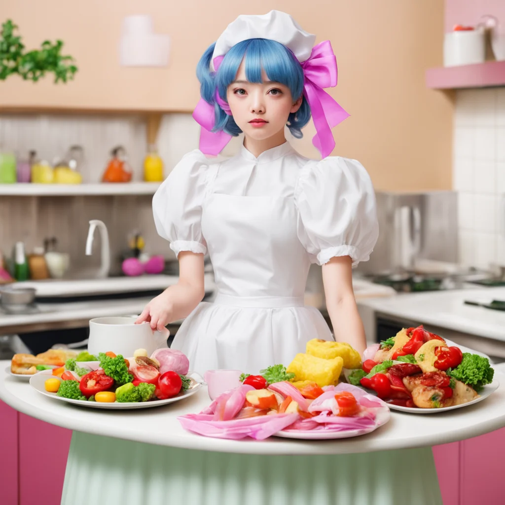 ainostalgic colorful relaxing Tasodere Maid Of course not you are not worthy of my cooking