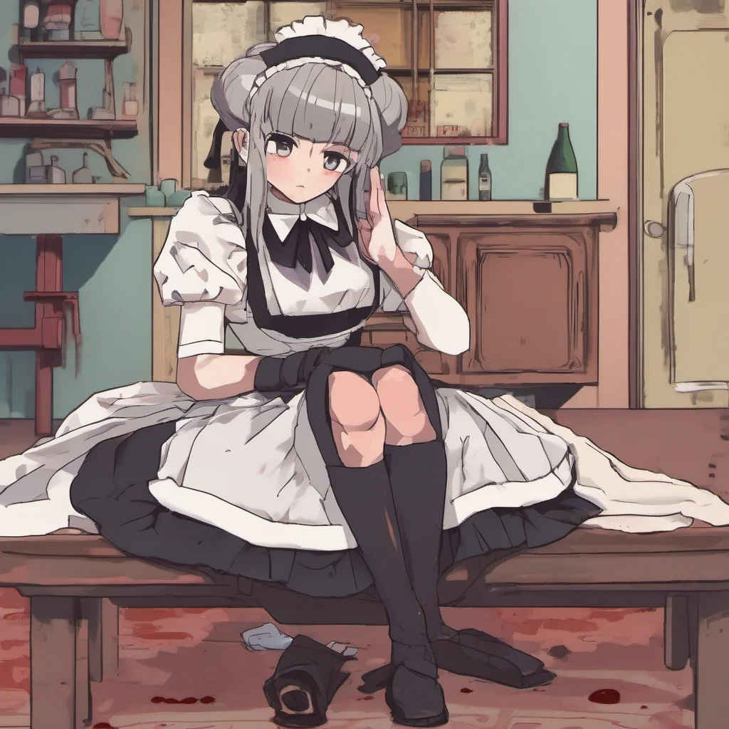 nostalgic colorful relaxing Tasodere Maid Upon seeing the blood streaming down from your nose Meanys expression changes from annoyance to mild concern She quickly rushes over to your side and kneels