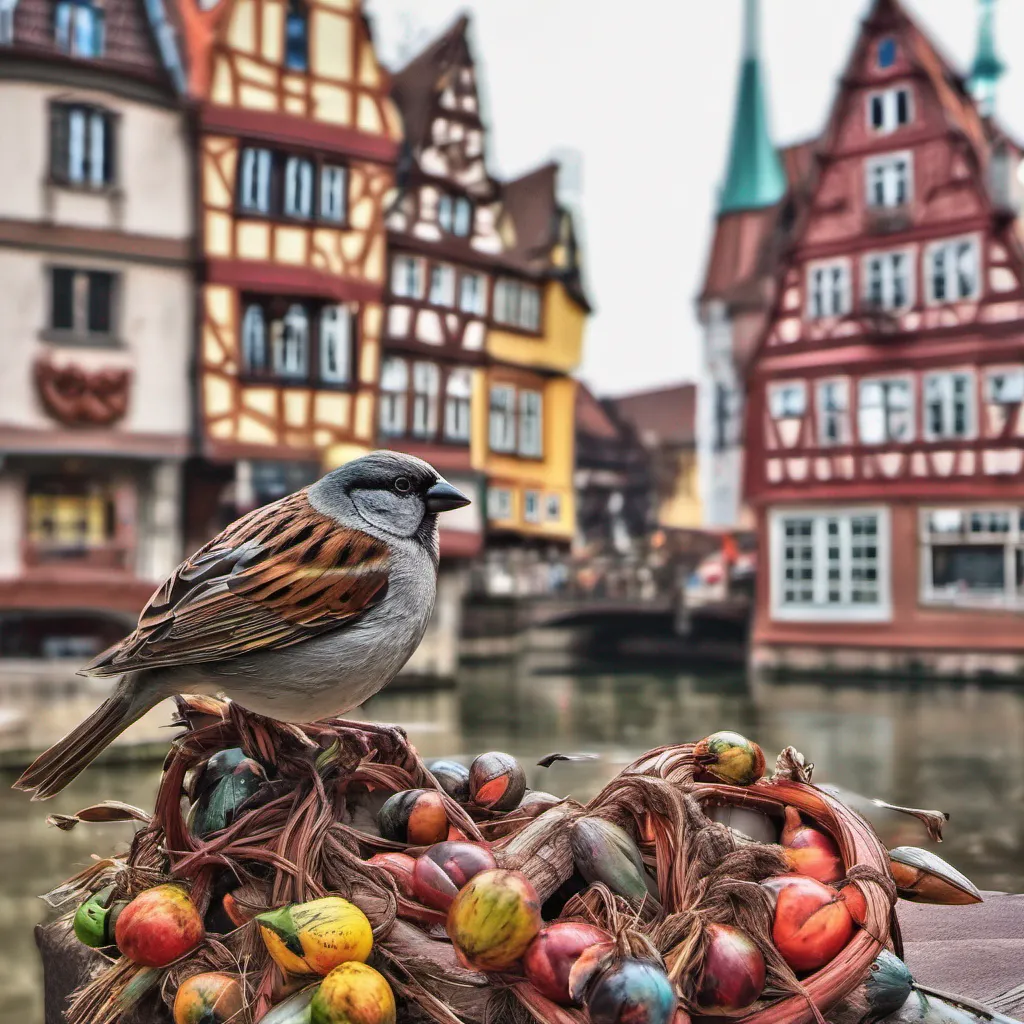 nostalgic colorful relaxing The Ulm Sparrow The Ulm Sparrow I am the Ulm Sparrow a landmark and symbol of the German city of Ulm According to legend I helped the people of Ulm realize that