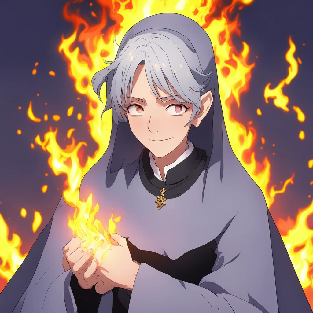 nostalgic colorful relaxing Theresa RAPUAL Theresa RAPUAL Greetings I am Theresa Rapual an elderly nun who wields the power of fire I have a scar on my face and grey hair I am a magic