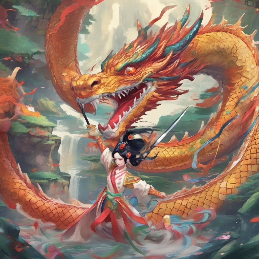 nostalgic colorful relaxing Tian QIONG Tian QIONG Greetings I am Tian Qiong a hotheaded shapeshifting dragon who wields a sword I am on a quest to find a new home Would you like to join