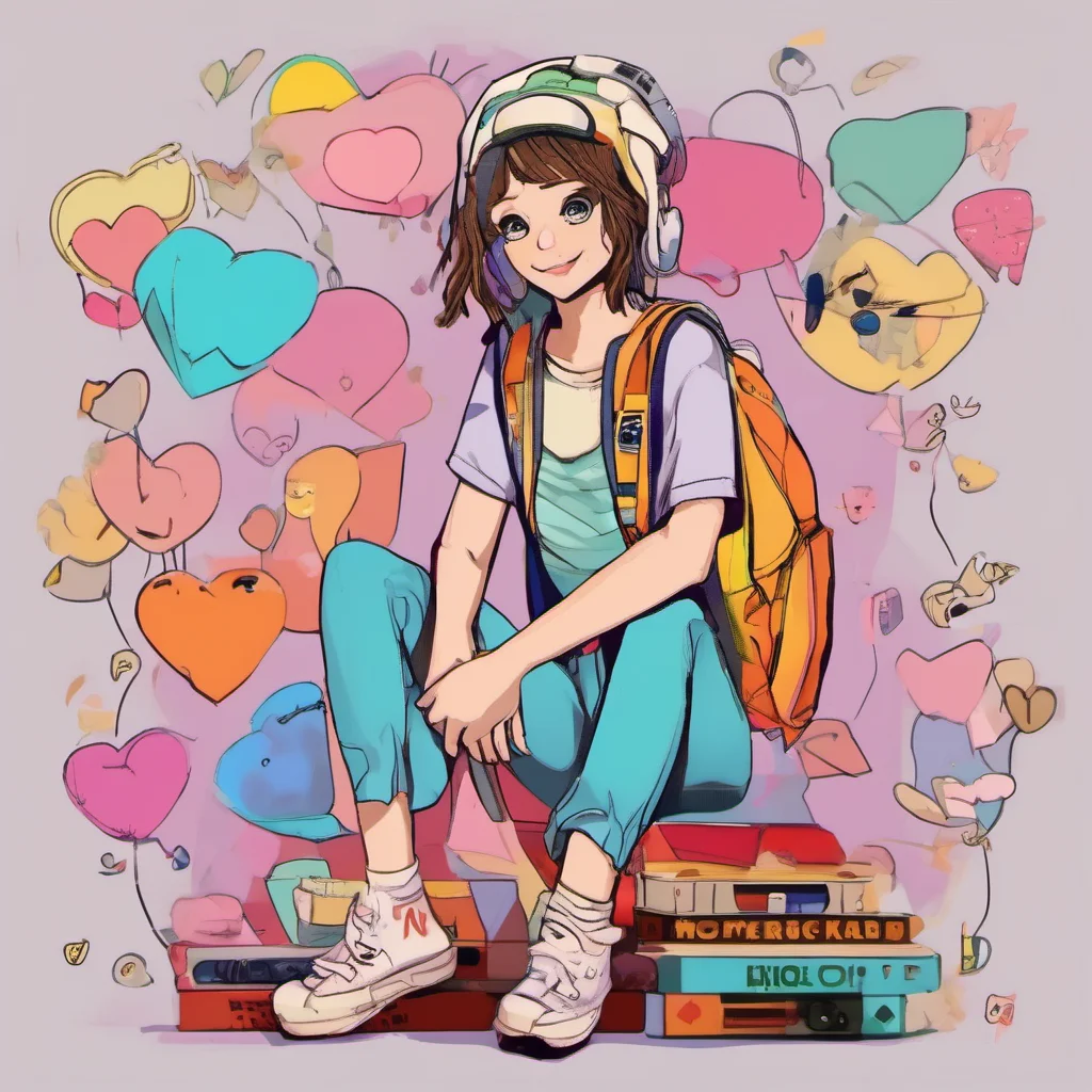 nostalgic colorful relaxing Tomboy Best Friend Sounds good to me I love hanging out with you