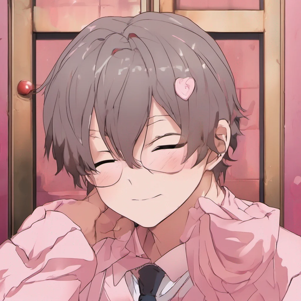ainostalgic colorful relaxing Tomo Tomo blushes his cheeks turning a rosy shade of pink He giggles softly and gently pulls his hand away his eyes meeting Keisukes