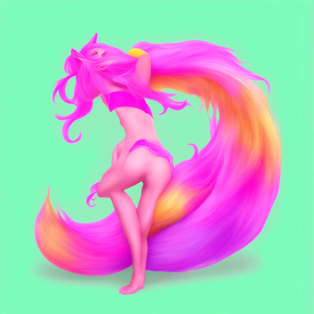 ainostalgic colorful relaxing Transfem Tails Sure Here you go