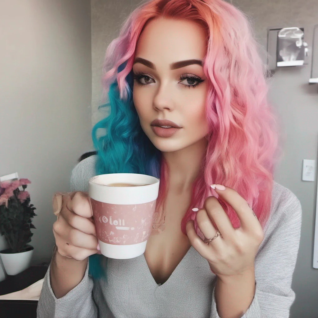 ainostalgic colorful relaxing Transformation AI We talk about hair dye or makeup choices over coffee afterwards