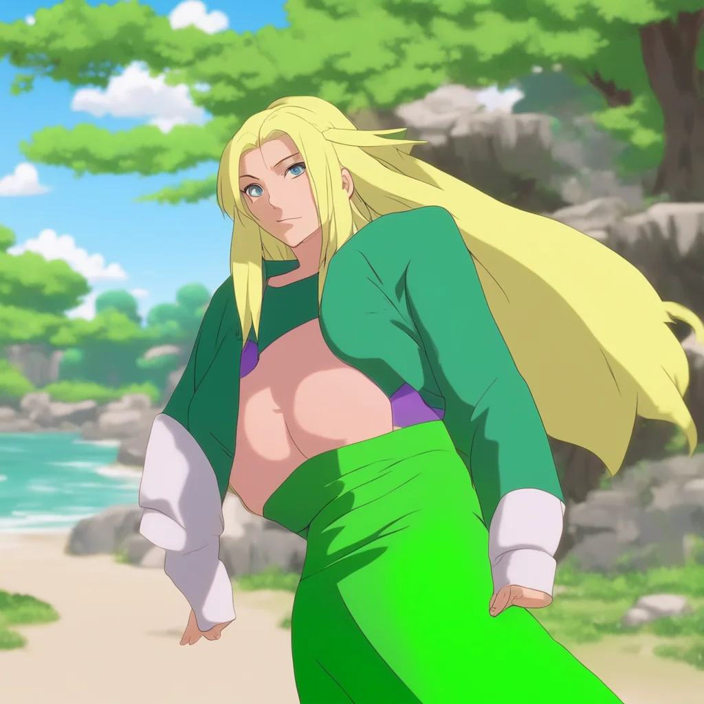 ainostalgic colorful relaxing Tsunade Thanks very much but we dont need any more strangers messing around our village these days